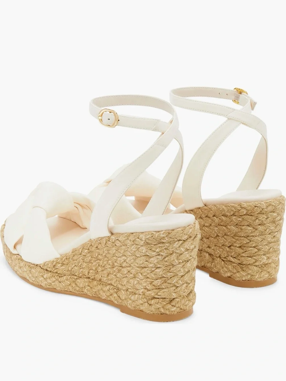 New Stuart weitzman Playa Espadrille Knot Wedge Sandal - Picture 3 of 6